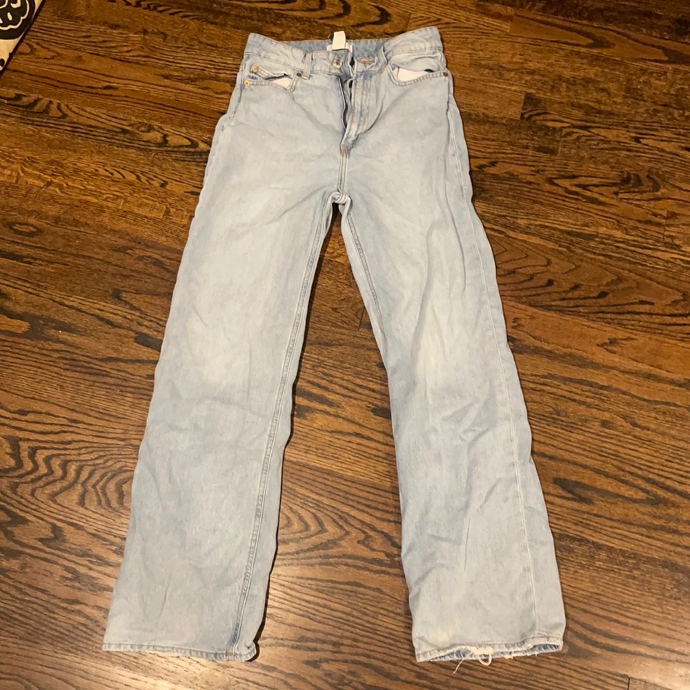 Wide leg jeans high waisted